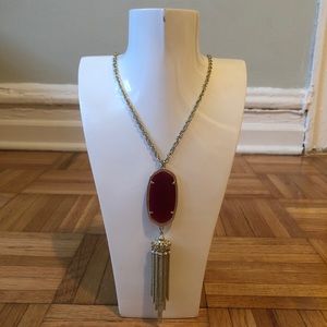 Kendra Scott Rayne Necklace - Maroon Jade